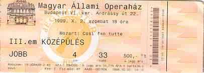 [Opera ticket]