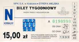 [A Polish tram ticket]